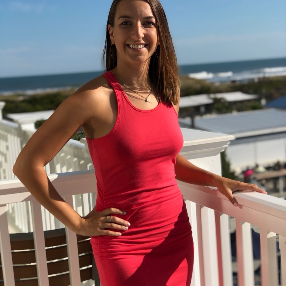 Red Sleeveless Dress